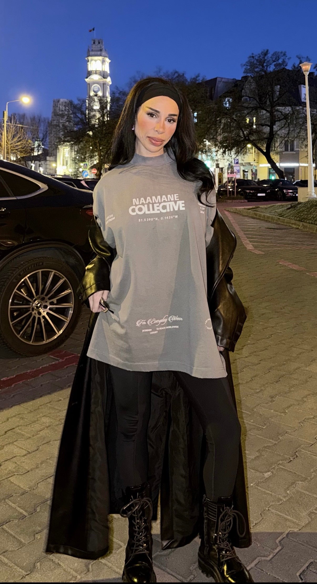 OVERSIZED GREY DRESS TSHIRT NAAMANE