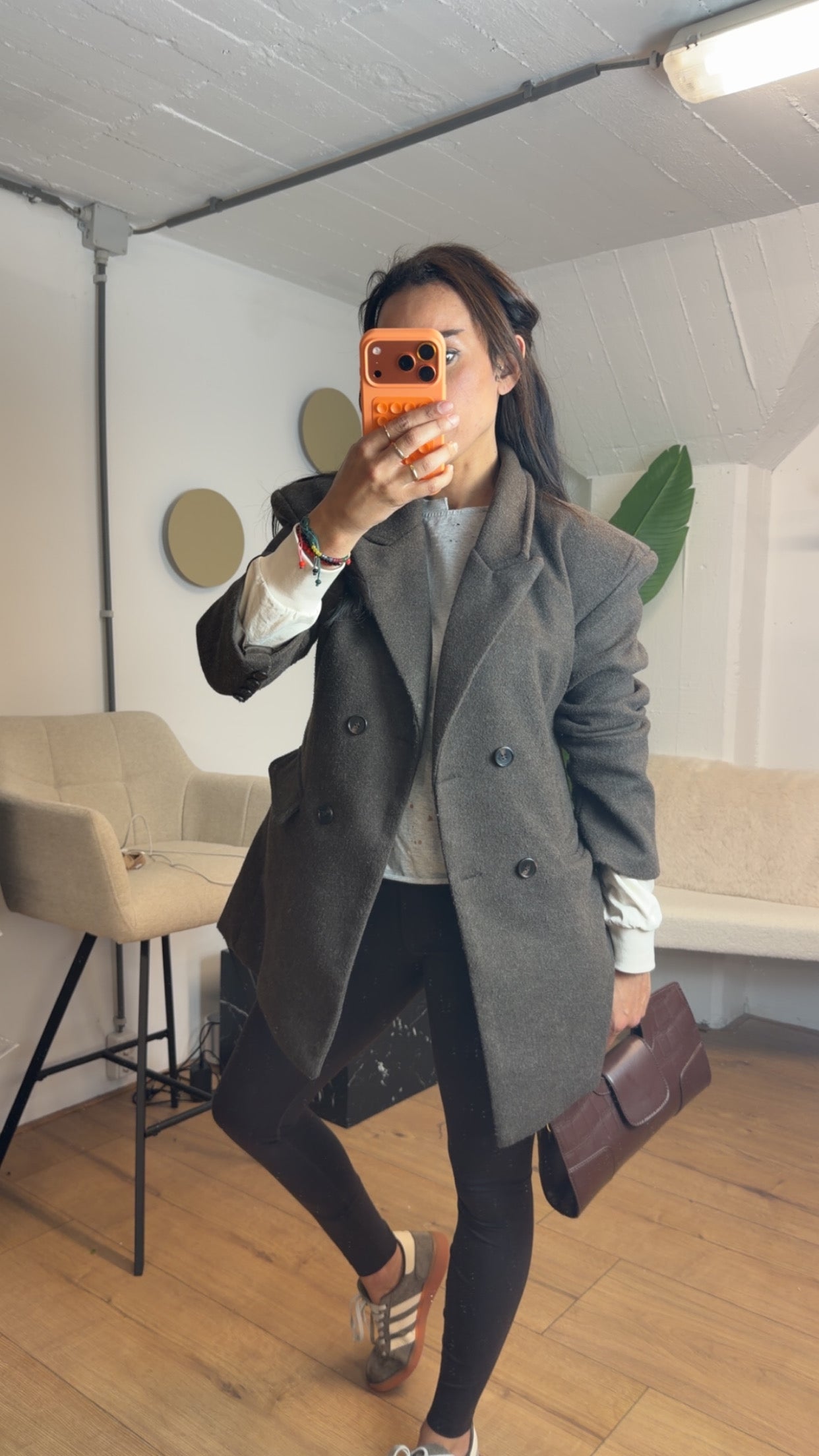 VINTAGE BROWN/TAUPE BLAZER NAAMANE