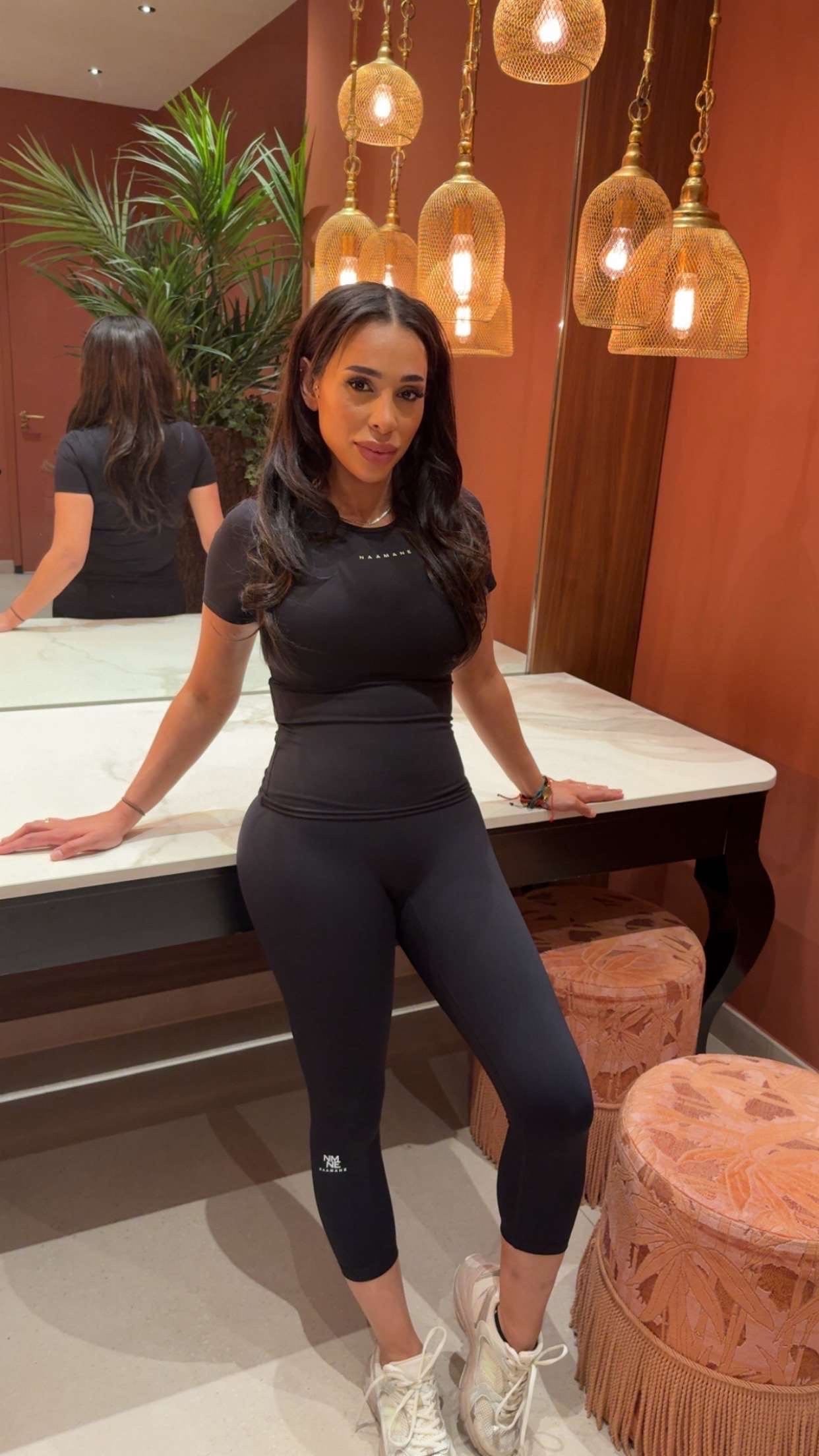 HIGH WAIST 3-KWART LEGGING BLACK NAAMANE