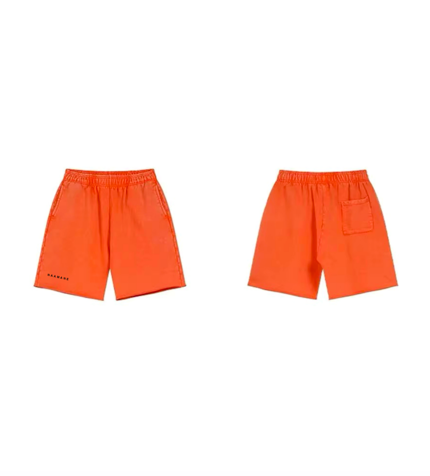 WASHED ORANGE OVERSIZED NAAMANE SHORTS