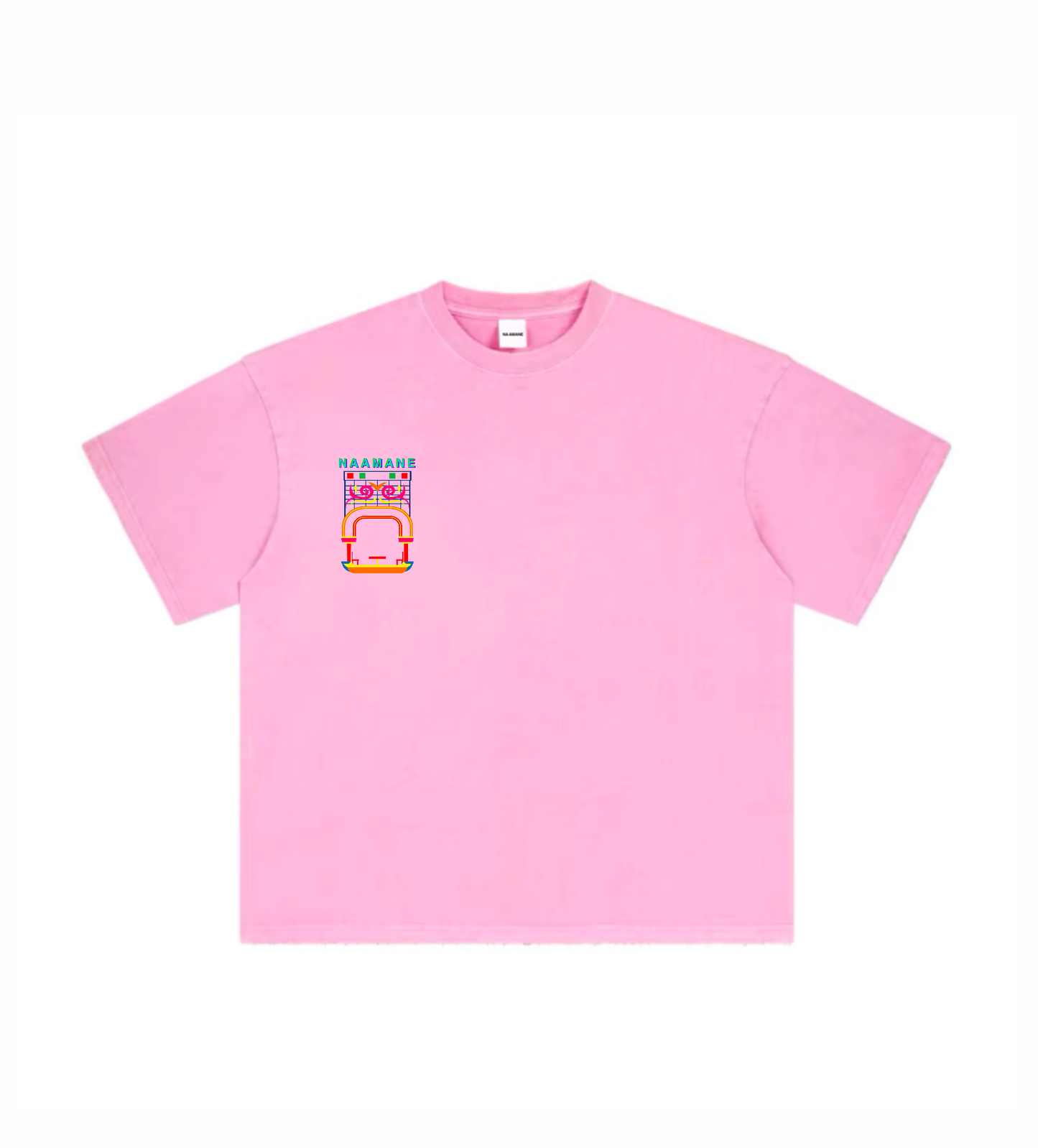POWDER PINK REGULAR OVERSIZED NAAMANE TSHIRT