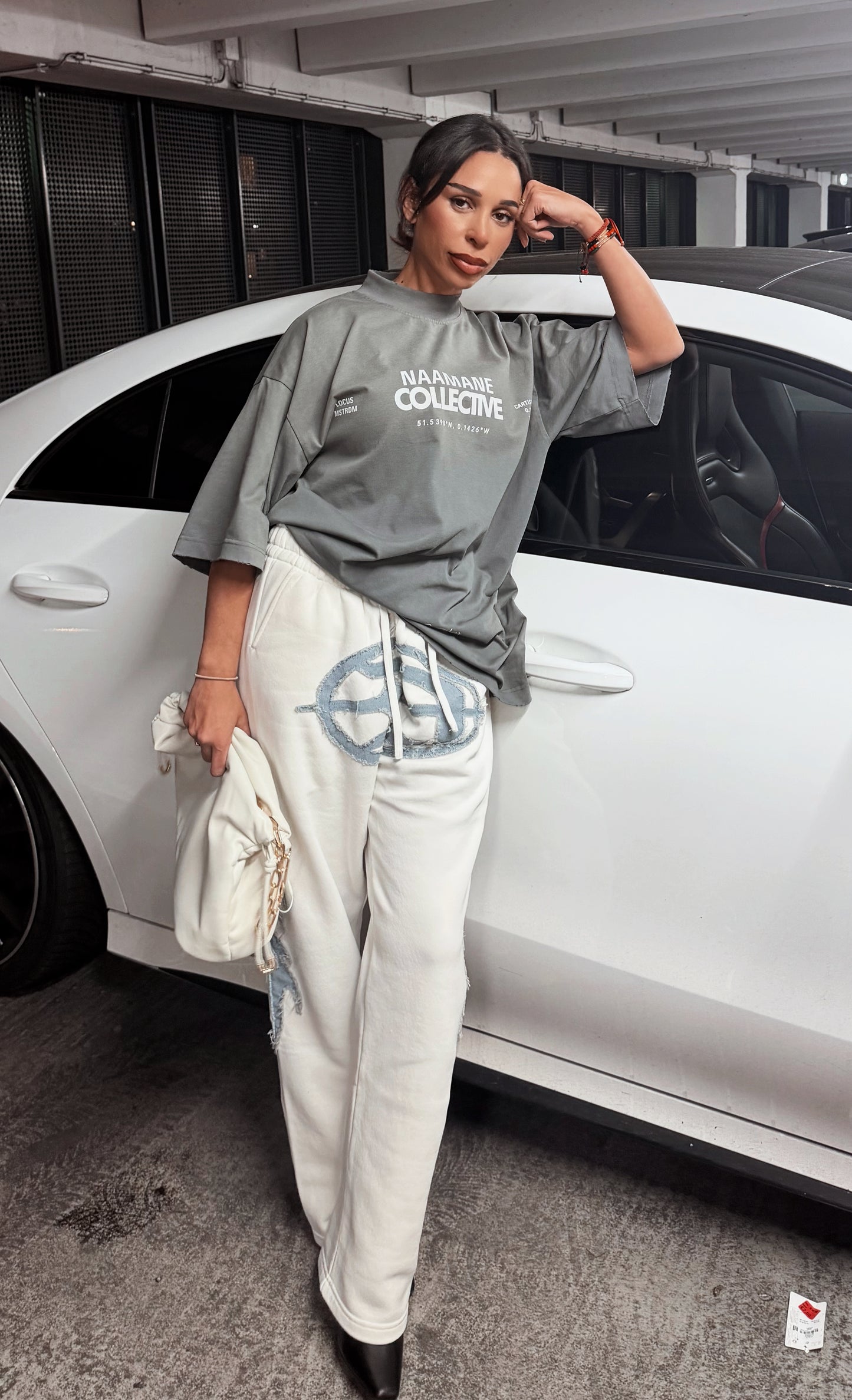 OVERSIZED GREY DRESS TSHIRT NAAMANE