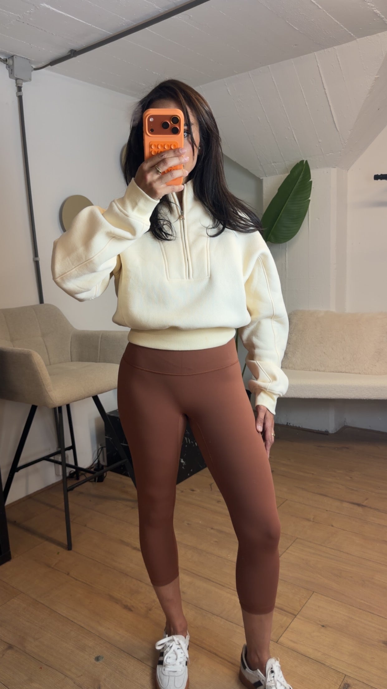 OFF WHITE QUARTER ZIP SWEATER NAAMANE