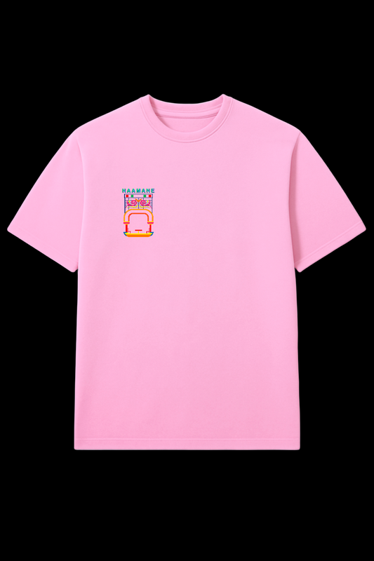 POWDER PINK REGULAR OVERSIZED NAAMANE TSHIRT