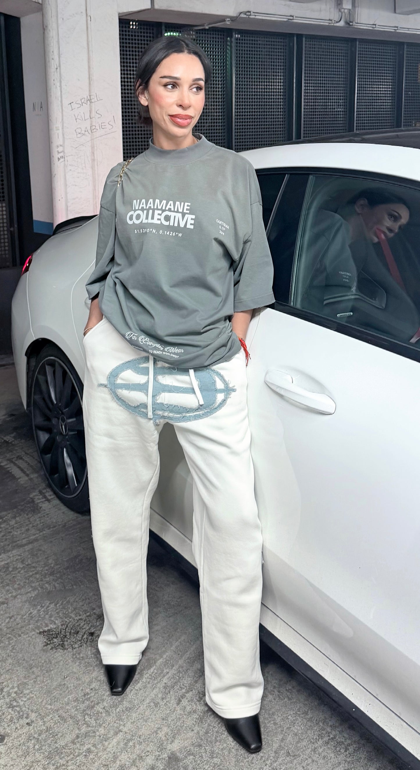 OVERSIZED GREY DRESS TSHIRT NAAMANE