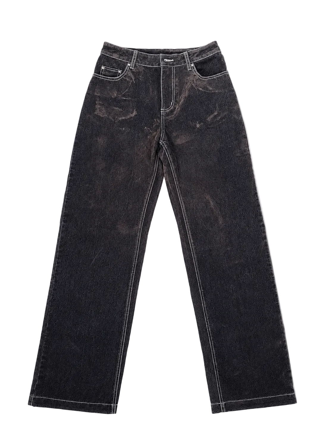 BROWN "VELVET" LOOK JEANS NAAMANE