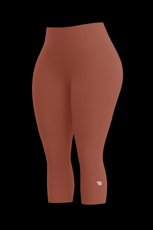 HIGH WAIST 3-KWART LEGGING ZALM BROWN NAAMANE