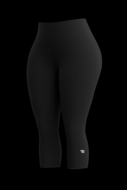 HIGH WAIST 3-KWART LEGGING BLACK NAAMANE