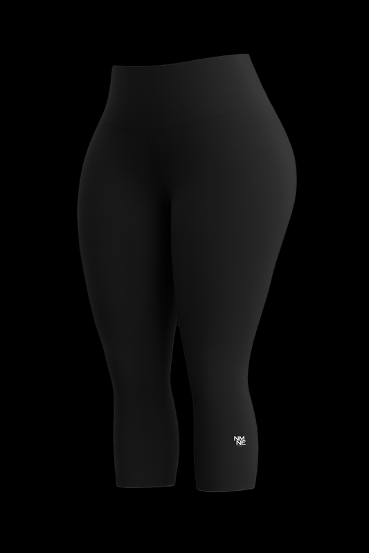 HIGH WAIST 3-KWART LEGGING BLACK NAAMANE