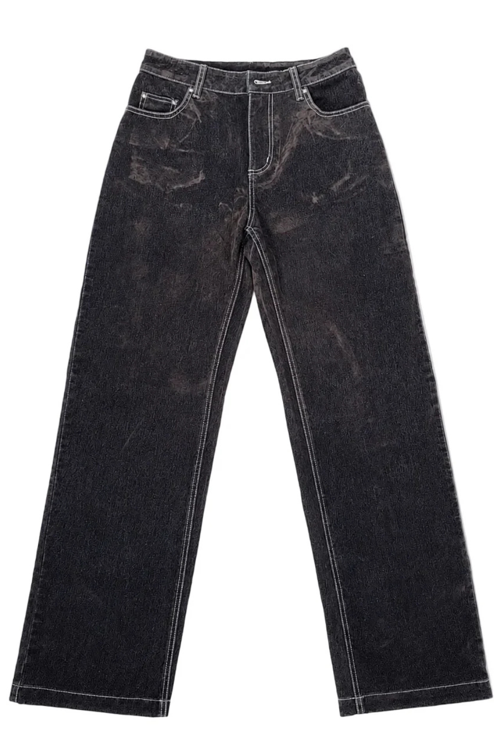BROWN "VELVET" LOOK JEANS NAAMANE
