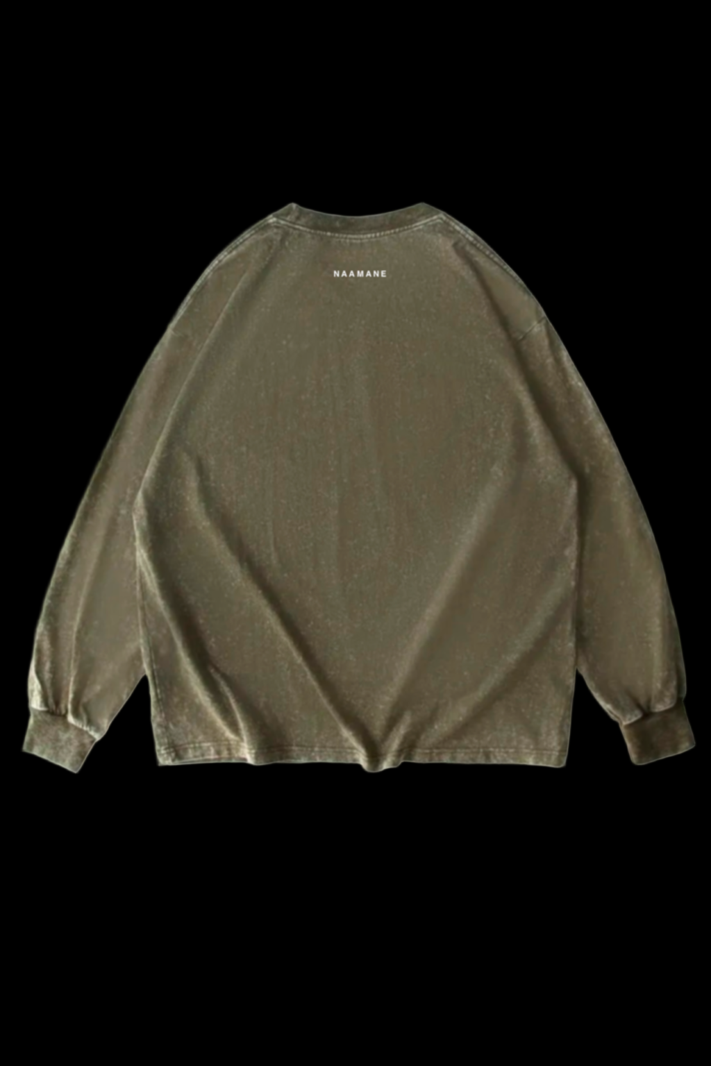 DARK GREEN WASHED LONG TSHIRT NAAMANE