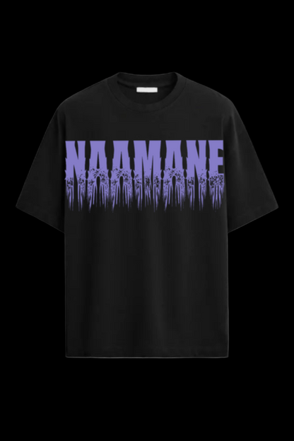 *NEW* REGULAR OVERSIZED NAAMANE DRIPPING BLACK TSHIRT