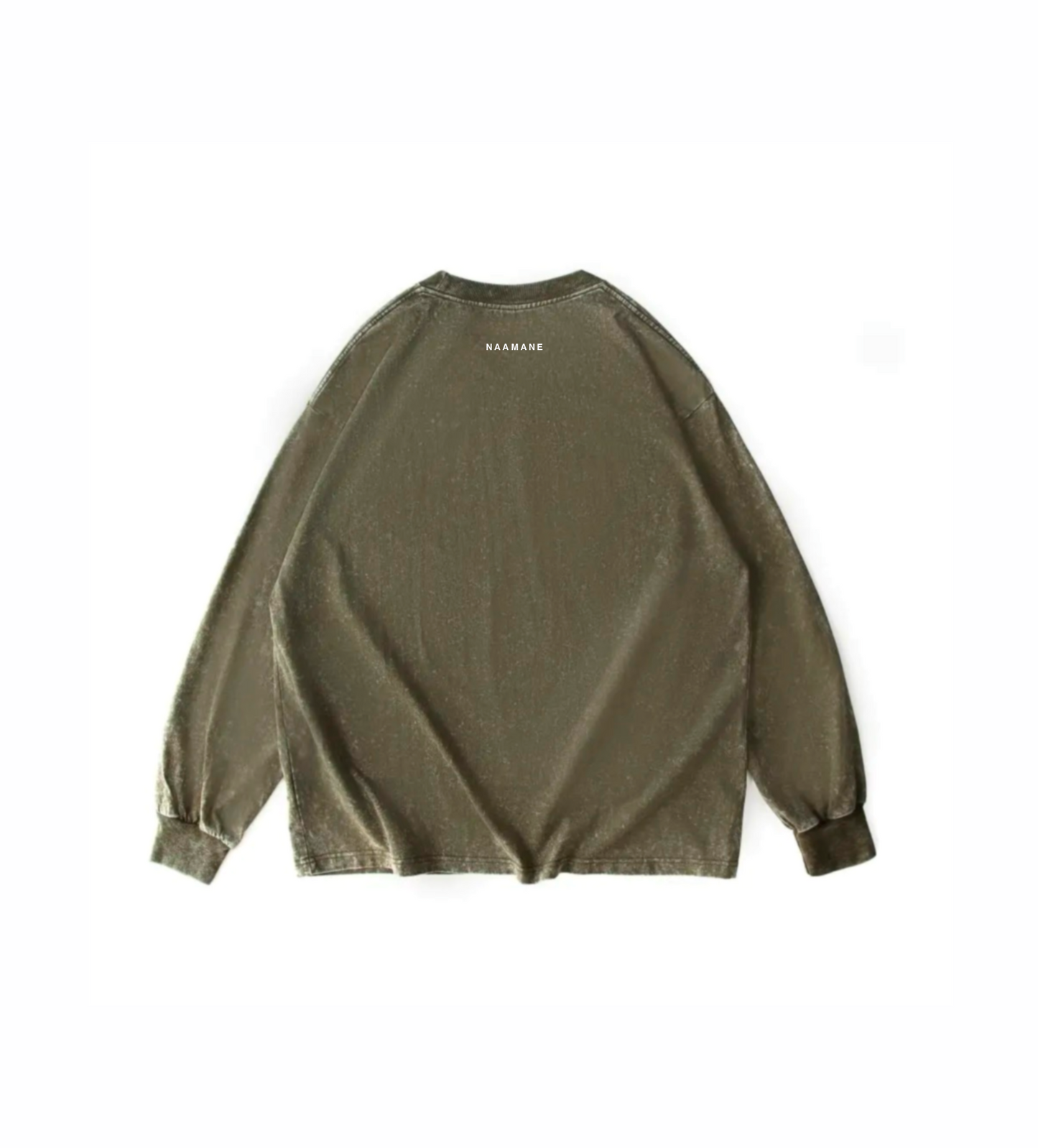 DARK GREEN WASHED LONG TSHIRT NAAMANE