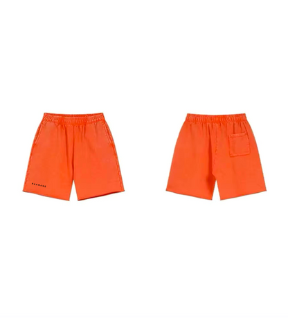 WASHED ORANGE OVERSIZED NAAMANE SHORTS
